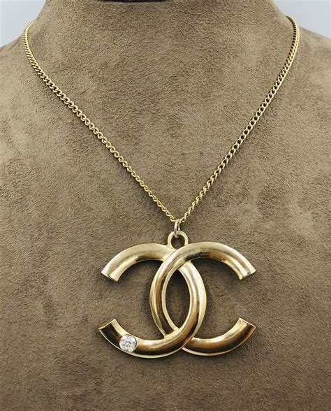 chanel necklace cc logo replica|chanel inspired cc necklace.